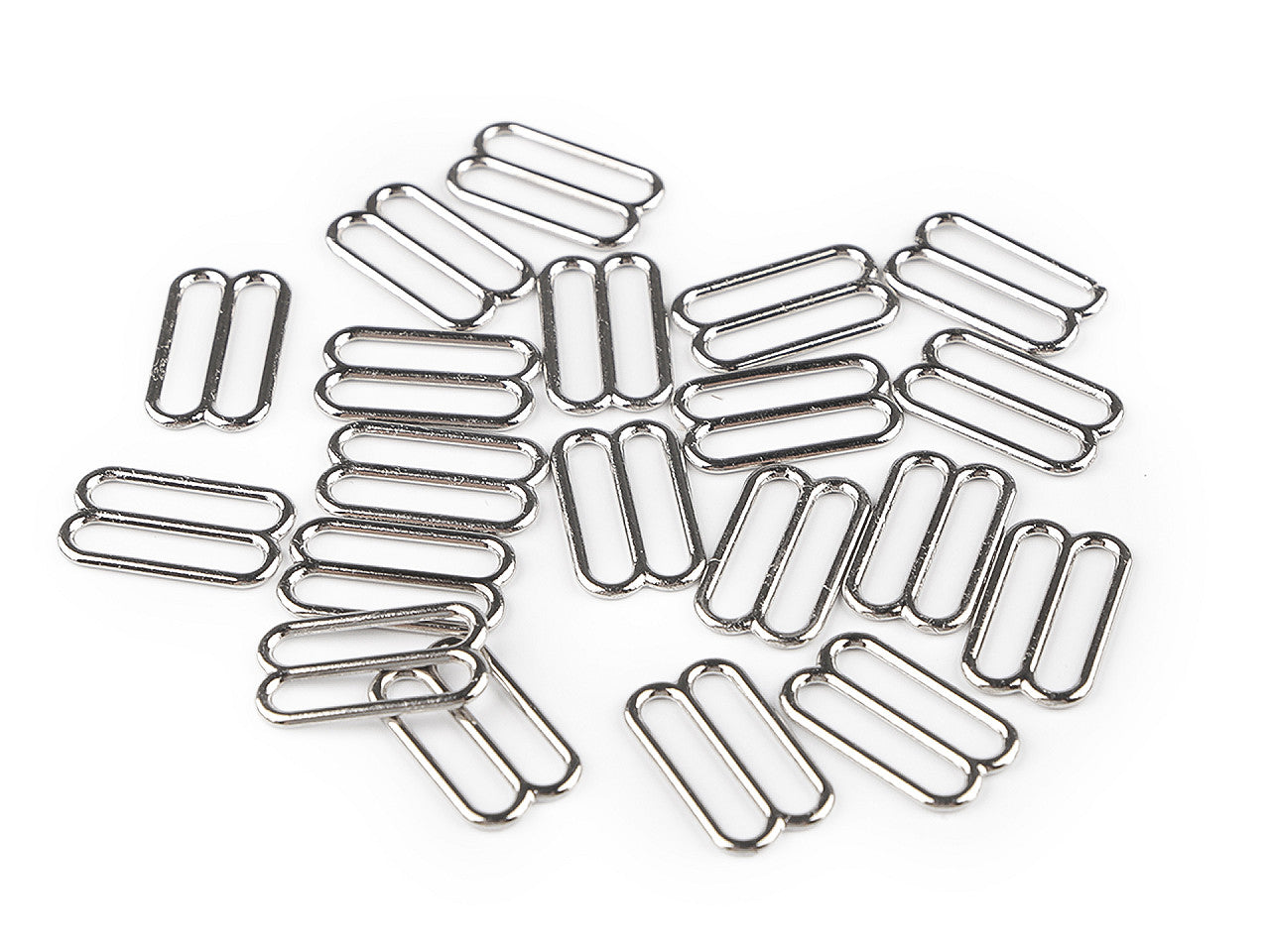 Attache métallique de réglage pour sangle de soutien-gorge, largeur 15 mm