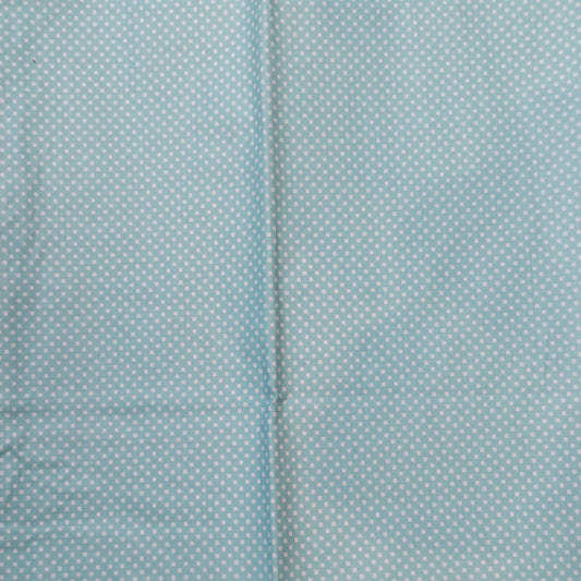 Coupon 100% coton oekotex env. 100x150cm pois turquoise