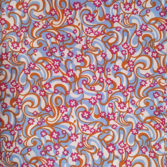 Coupon 100% coton oekotex env. 100x150cm motifs cachemire