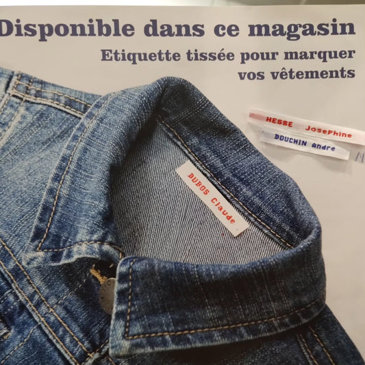Étiquettes tissées sur commande