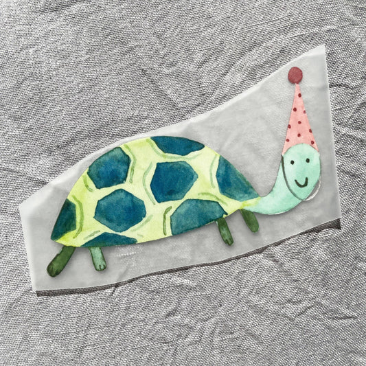 Hannahs Firlefanz - Image thermocollant tortue, écusson, image thermocollante pour enfants