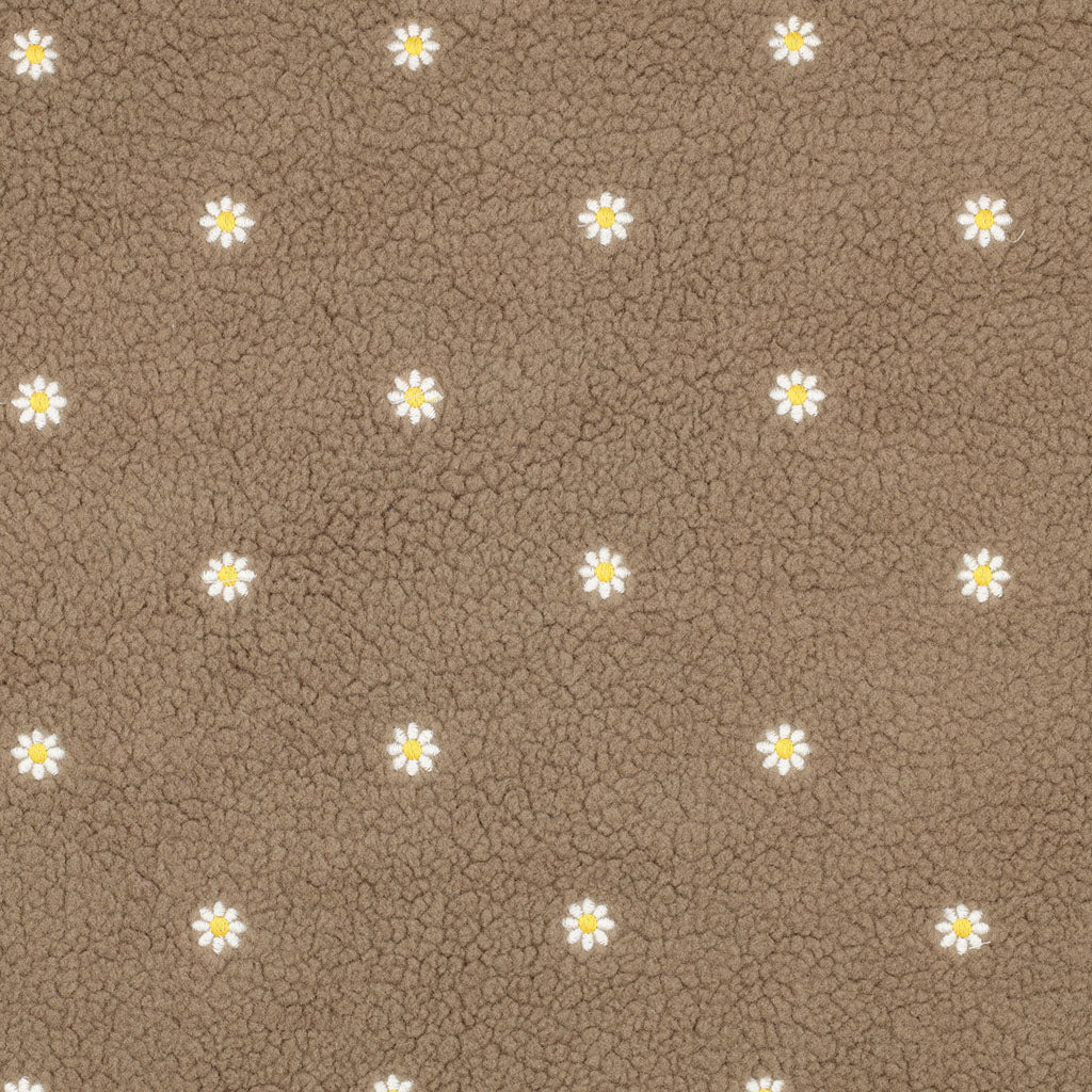 Sherpa brodée fleurs POPPY