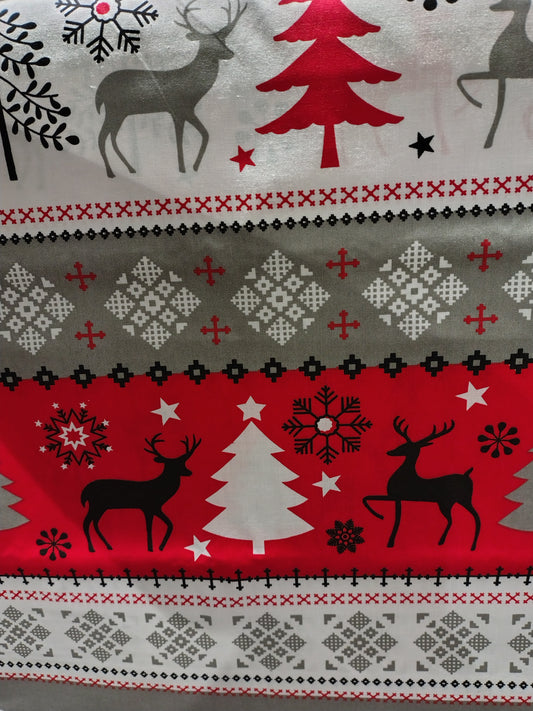 Coupon coton Noel 220x150cm