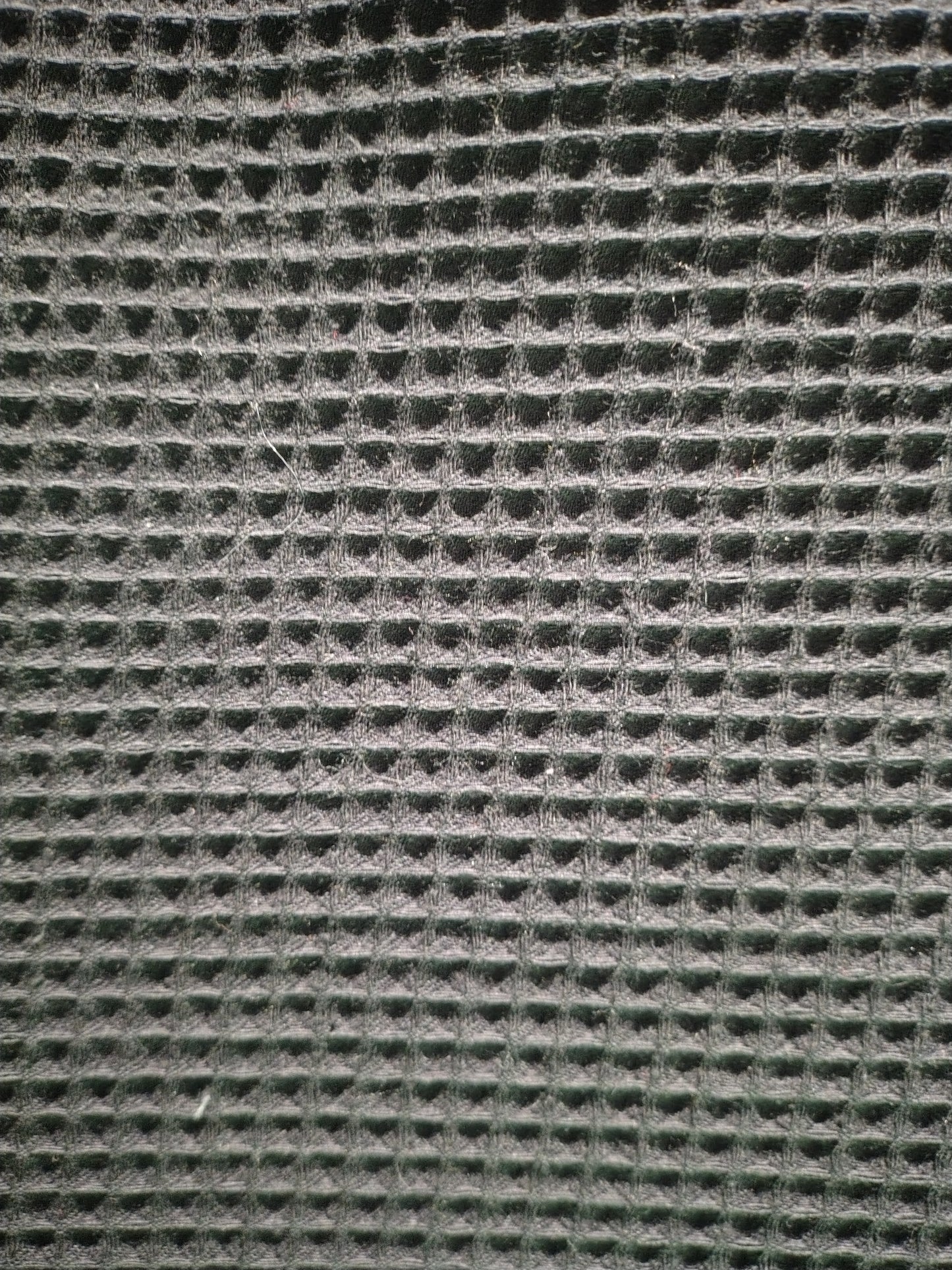 Coupon nid d'abeilles noir coton Oekotex 90x150cm