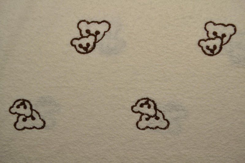 Polaire teddy brodée