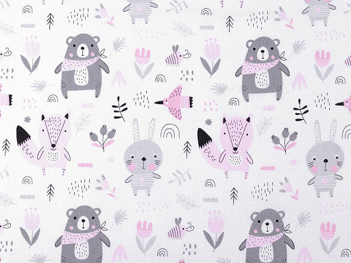 Coupons cretonne motifs enfants 1m