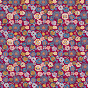 Popeline de coton imprimé fleuris Oekotex