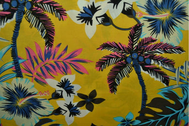 Baumwollpopeline mit Dschungel-Print